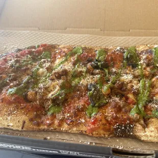 Chickpea pizza