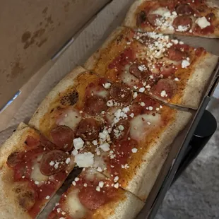 pizza, food