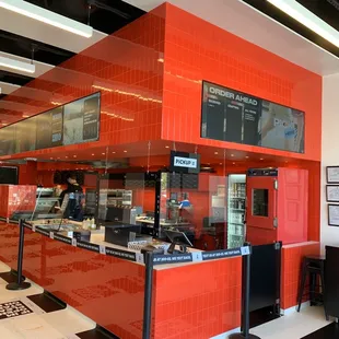 the interior of a restaurant