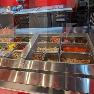 a variety of food items