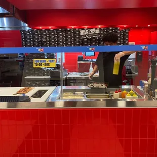 Pizza station