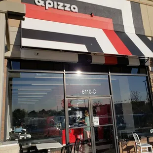 pizza, outside