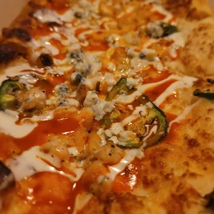  a close up of a pizza