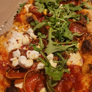  pepperoni, mozzarella, and mozzarella cheese