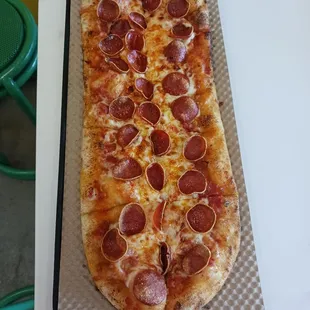 Finished product of Lil Roni pizza