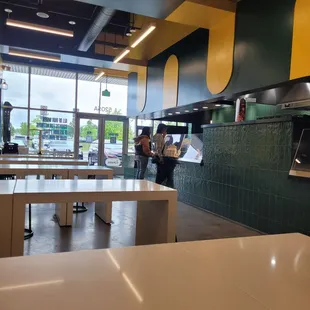 Gotta love an empty restaurant... or do you? ONE dude running the whole show