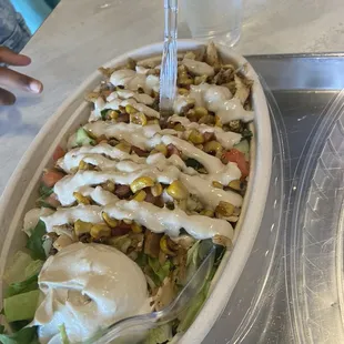 Chicken shawarma w/ tahini sauce