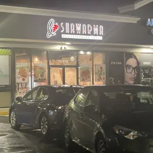 Front of store