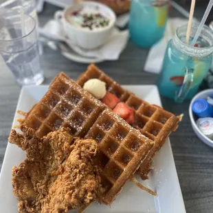 Texas Style Fried Chicken &amp; Waffles