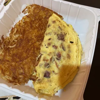 Applewood Smoked Bacon Omelette