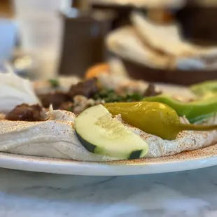 Merguez Hummus Plate