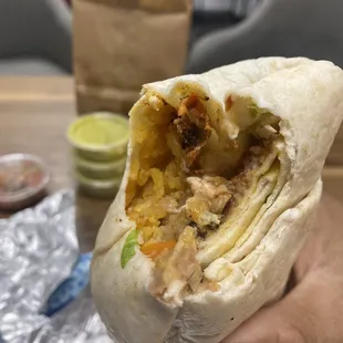 Al pastor burrito