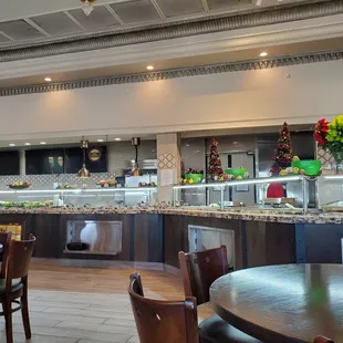 a view of the buffet