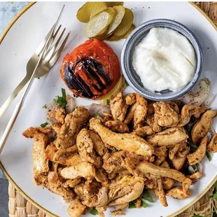 Chicken shawarma Plate