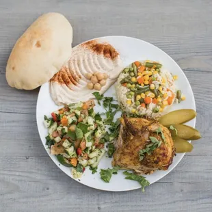 Build your own combo from (One choice + 3 sides)