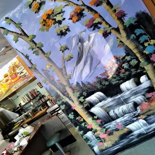 interior, sushi and sashimi