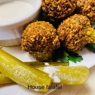 Falafel with tahini sauce