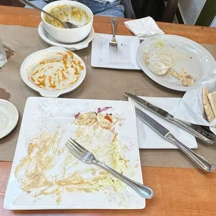 We cleaned all of our plates!