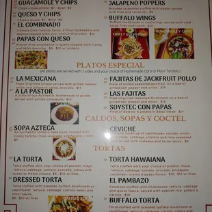 Menu Page 1