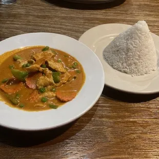 Panang Curry with Pork,