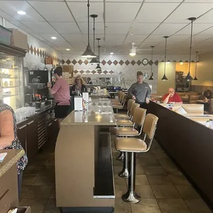 customers in the kitchen