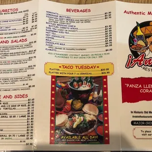 12/2022 menu prices