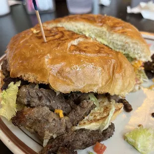 Beef torta double meat