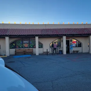 the outside of the building