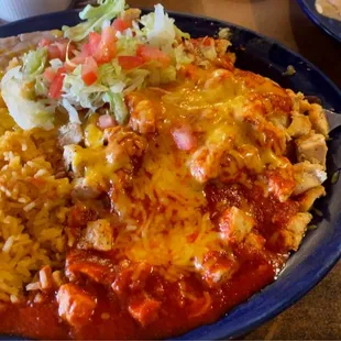 Chicken Red Enchiladas