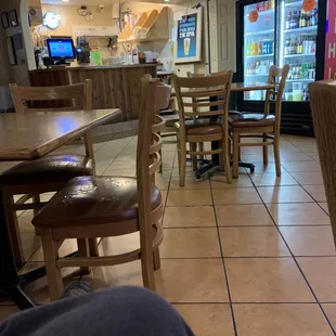 Front table area &amp; bar.