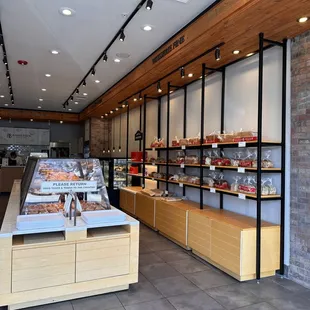 the interior of the store