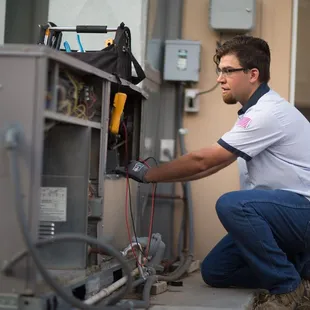 Ben working on a unit.