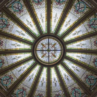 Our building features many tributes to the historic Carnegie Library, including a breathtaking stained glass dome in our rotunda.
