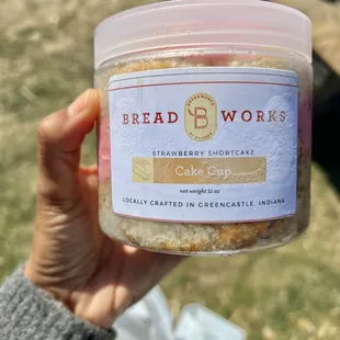 They carry Breadworks by Bridges cakes in a jar