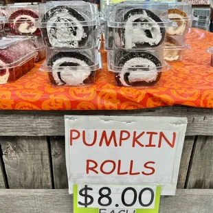 Pumpkin rolls