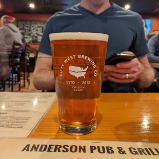a pint of beer