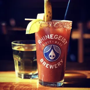 Bloody Mary and a budlight side car.