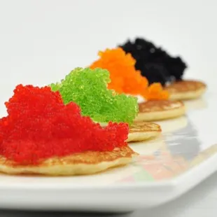 Tobiko (Beet, Wasabi, Squid Ink)