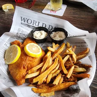 Over cooked fish &amp; chips