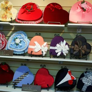 Just a peek at the heart boxes available for Valentine's Day!