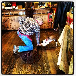 Puppy love at Anderson's. I've been going there since the 1970s!