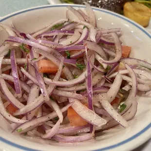 Lime Cilantro Red Onions.