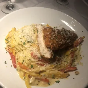 Five Pepper Chicken pasta dish