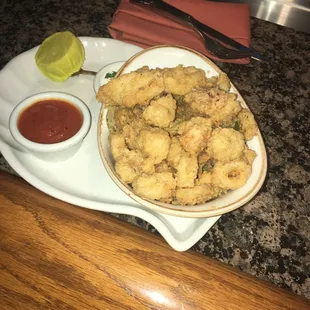 Calamari and rock shrimp. OMG! Whoa! Delicious $15
