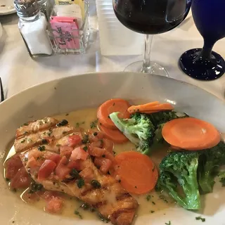 Salmon Italian Style Lunch