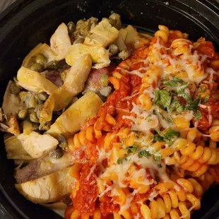 Take Out: Veal Andiamo with Pasta Marinara side