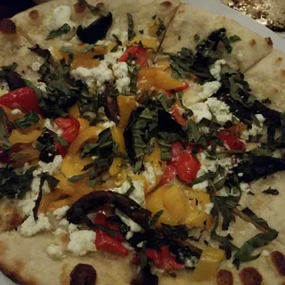 Roasted Vegetable and Goat Cheese Pizza