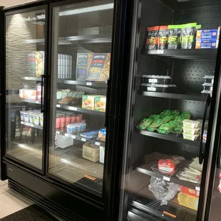 Also sells some food items including frozen pizza and pouches for toddlers