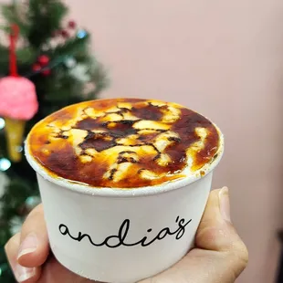 Creme brulee ice cream $6