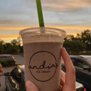 Cookies and cream milkshake